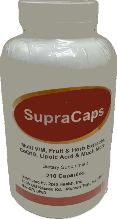 SupraCaps vitamin bottle